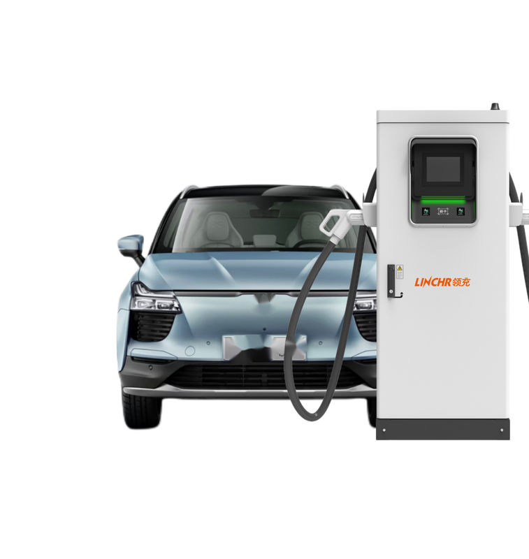 60kW Dual Socket Ev Charger Car GB/T With Card And Network Station